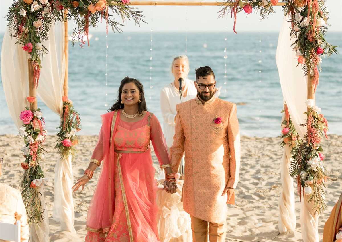 South Asian Beach Wedding TOP